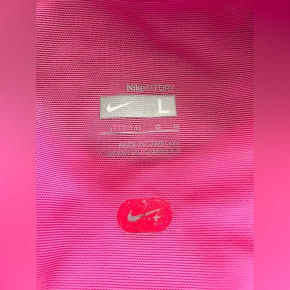 Nike Hot Pink Fit Dry Tank Top with Built-In Bra - Picture 3 of 4